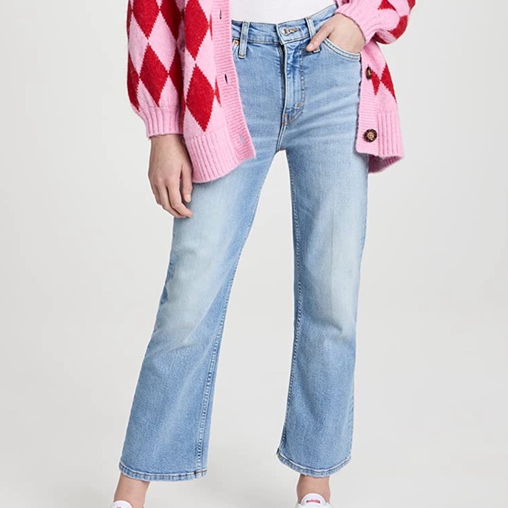 Re/done Crop Boot Cut 70s Jeans